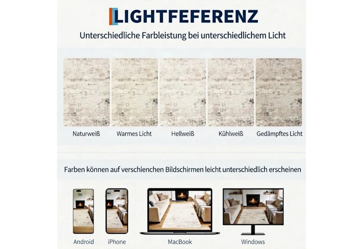 GarveeMore Teppich Moderner Abstrakter Künstlerischer Look Wohnzimmer - Bild 5