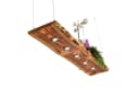 Blockholz-Schmiede Hängeleuchte Lärchen Geflammt LED Warmweiß Bild 2