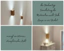 Blockholz-Schmiede Wandleuchte Altholz LED Dimmbar Fernbedienung GU10 2700K Bild 1