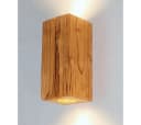 Blockholz-Schmiede Wandleuchte Altholz LED Dimmbar Fernbedienung GU10 2700K Bild 3