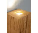 Blockholz-Schmiede Wandleuchte Altholz LED Dimmbar Fernbedienung GU10 2700K Bild 5