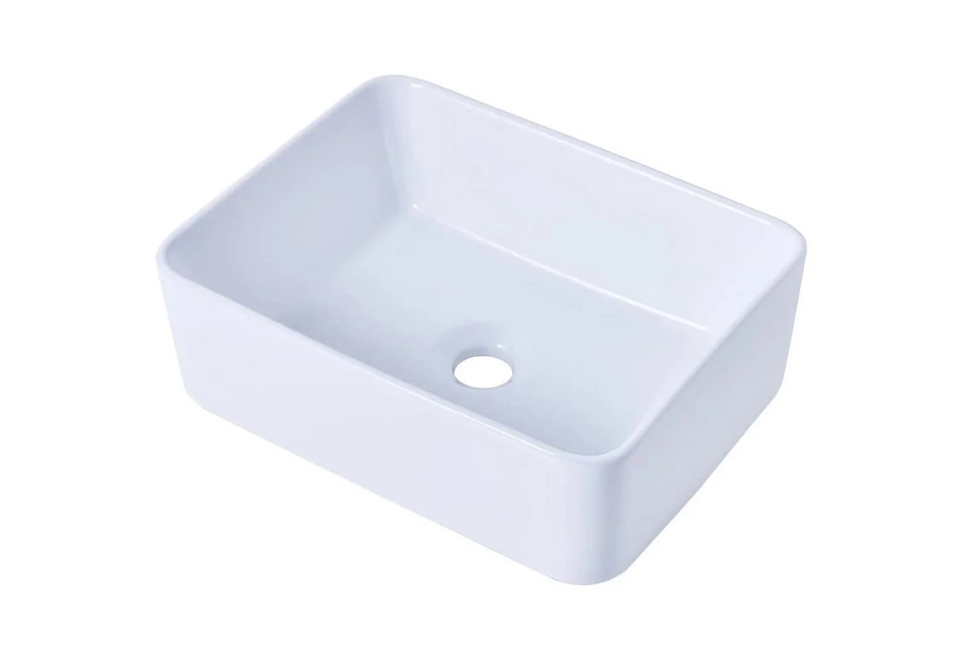 OUNUO Keramik-Waschtisch Rechteckig/Oval für Bäder - Bild 2