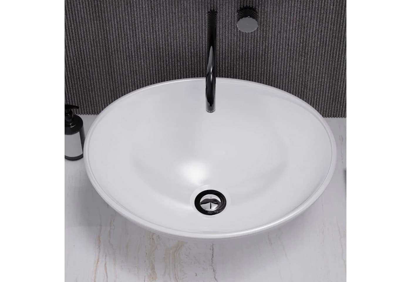 OUNUO Keramik-Waschtisch Rechteckig/Oval für Bäder