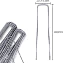 OUNUO Verzinkte Bodenanker 100-St. Rostfrei Stahl 15 cm Bild 3
