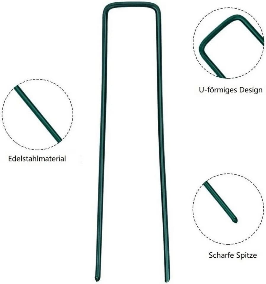 OUNUO Bodenanker Verzinkt Rostfrei 15 x 2.5 cm (50-St) - Bild 3