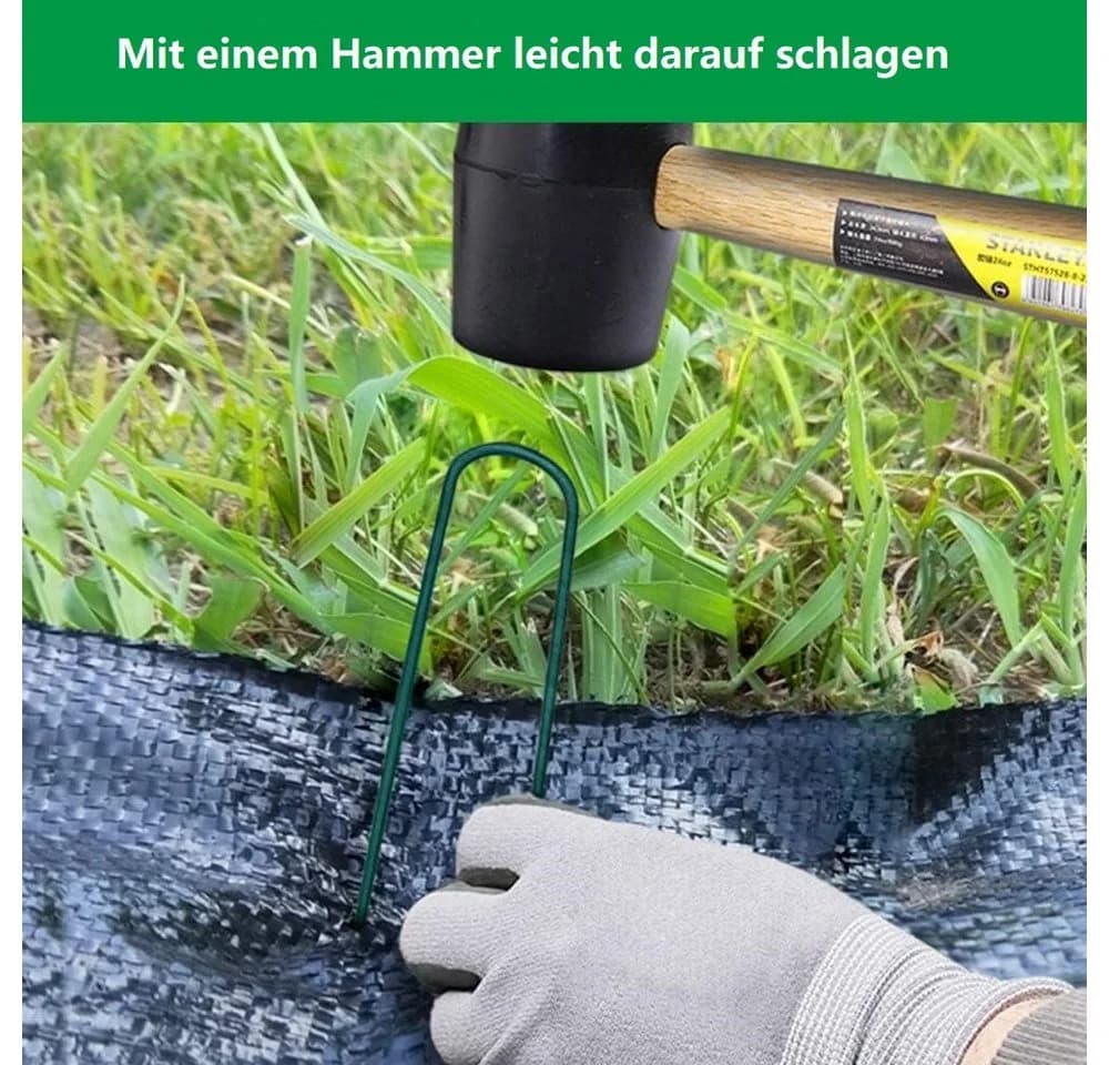 OUNUO Bodenanker Verzinkt Rostfrei 15 x 2.5 cm (50-St) - Bild 5