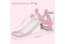 OUNUO Kinderrutsche Faltbar Rosa mit Basketballkorb Bild 1
