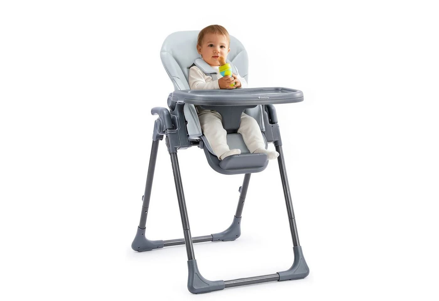 Ezebaby Kinderstuhl 6-fach höhenverstellbar klappbar Grau - Bild 2