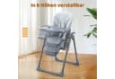 Ezebaby Kinderstuhl 6-fach höhenverstellbar klappbar Grau Bild 3