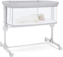 Onasti Beistellbett 2-in-1 höhenverstellbar mit Matratze Grau Bild 2