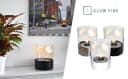 GLOW FIRE Ethanolkamin Emma Tischkamin Schwarz mit Heizleistung Bild 1