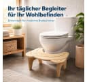 GarveeMore Bambus-Toilettenhocker 18 cm Ergonomisch Rutschfest Bild 4