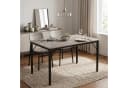 GarveeMore Esstisch Grau Modernes Holz-Metall Design Bild 1