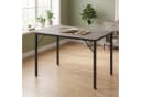 GarveeMore Esstisch Grau Modernes Holz-Metall Design Bild 2