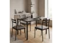 GarveeMore Esstisch Grau Modernes Holz-Metall Design Bild 4