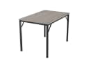 GarveeMore Esstisch Grau Modernes Holz-Metall Design Bild 5
