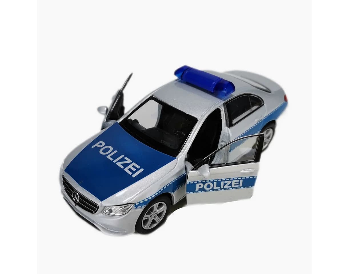 goki Polizei Mercedes 12 cm Rückzugmotor Blau-Weiß