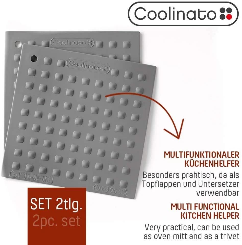 Coolinato Topflappen Set 2tlg. Silikon Multifunktion - Bild 5