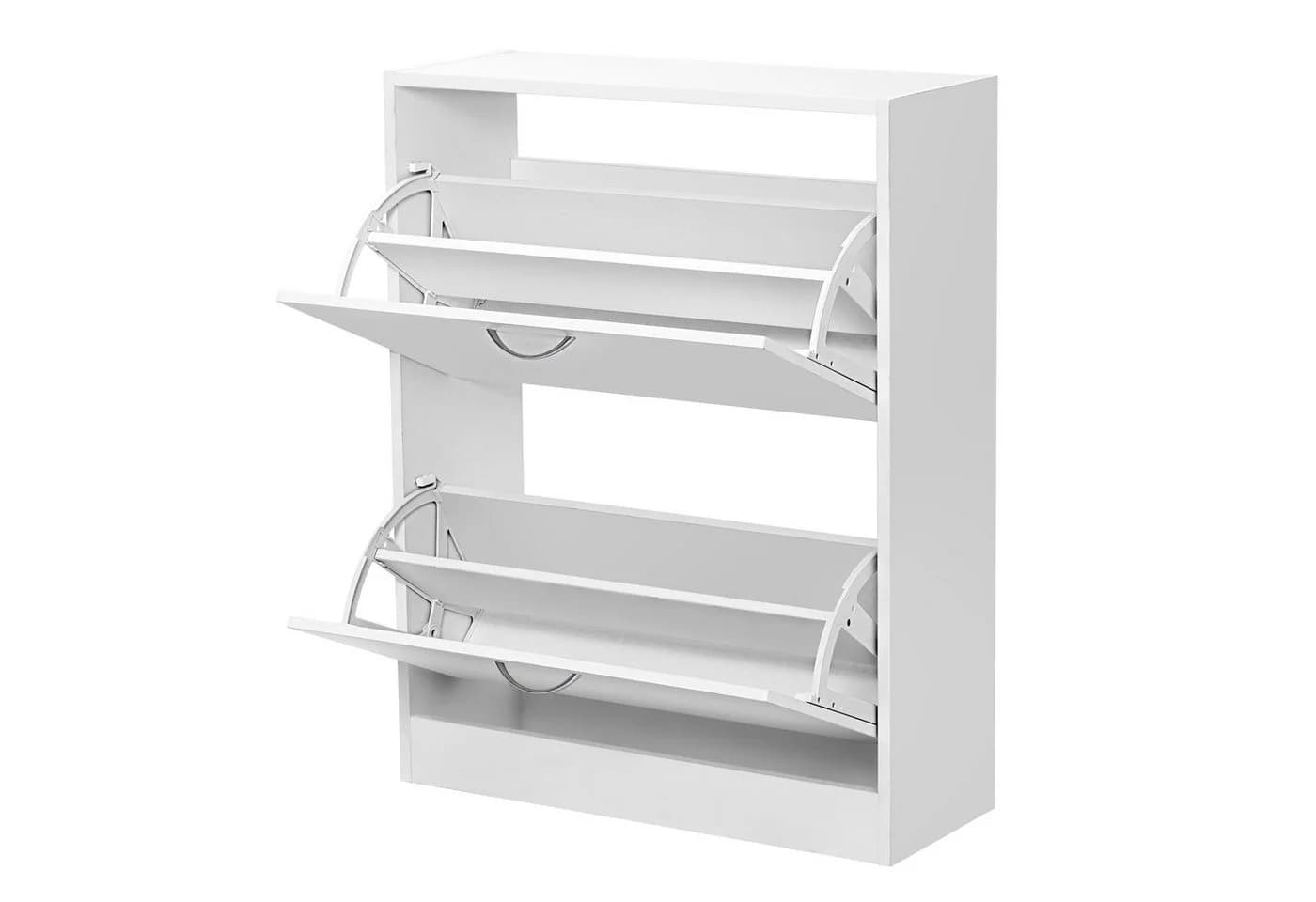 Mondeer Schuhschrank Schuhkommode 2 Schubladen Weiß - Bild 4