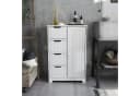 Mondeer Badezimmerschrank 4 Schubladen Weiß Bild 1