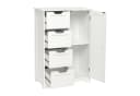 Mondeer Badezimmerschrank 4 Schubladen Weiß Bild 5