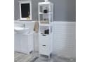 Mondeer Badezimmerschrank Hochschrank Badschrank 2 Schubladen 3 Regale Bild 1