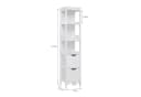 Mondeer Badezimmerschrank Hochschrank Badschrank 2 Schubladen 3 Regale Bild 3