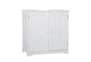 Mondeer Waschbeckenunterschrank Badezimmerschrank 60x30x60 cm Weiß Bild 2