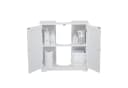 Mondeer Waschbeckenunterschrank Badezimmerschrank 60x30x60 cm Weiß Bild 3