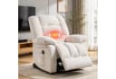 Bonzy Home Massagesessel Relaxsessel Beige mit Massage und Wärmefunktion Bild 2