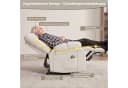 Bonzy Home Massagesessel Relaxsessel Beige mit Massage und Wärmefunktion Bild 4