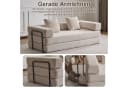 Leawin 4-in-1 Schlafsofa Cord Beige faltbar Bild 5