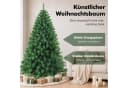 MIUI Künstlicher Weihnachtsbaum 180/210 cm PVC Nordmanntanne Warmweiße LED-Beleuchtung Bild 4