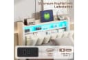 Simurq Polsterbett 90x200 mit Stauraum, LED & USB Bild 3
