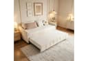 Simurq Ausziehbett 90x200 cm mit Lattenrost und Samtbezug Beige Bild 2