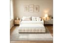 Simurq Ausziehbett 90x200 cm mit Lattenrost und Samtbezug Beige Bild 5