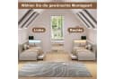 Simurq Polsterbett 90x200 mit L-Kopfteil, LED, USB & Schublade Bild 5