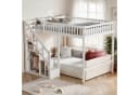 Simurq Hochbett Kinder-Loftbett 90x200 cm mit Stauraumtreppe und Stern-Muster Bild 4