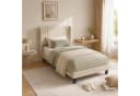 Simurq Polsterbett 90x200 mit Lattenrost Beige/Grau Bild 2