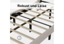 Simurq Polsterbett 90x200 mit Lattenrost Beige/Grau Bild 5