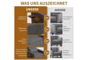 Simurq Schlafsofa Grau Chenille Schlafsessel mit Beistelltisch Bild 5