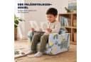 Jiexi Klappbares Kindersofa mit Dino-Leuchteffekt und Lammvlies-Bezug Bild 4