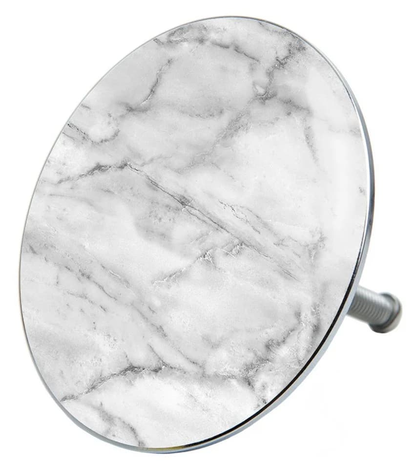 Sanilo Badewannenstöpsel Marmor 7,2 cm Grau Hochwertig Universell - Bild 2