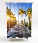 Sanilo Duschvorhang Fort Lauderdale 180 x 200 cm Beige 100% Wasserdicht Bild 2
