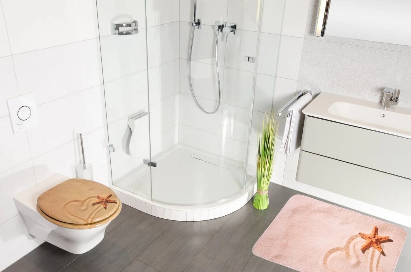 Sanilo Badematte Sandy 50x80 cm Bunt Polyester