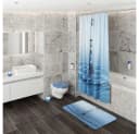 Sanilo Badematte Tropfen 50 x 80 cm Blau Polyester Bild 1