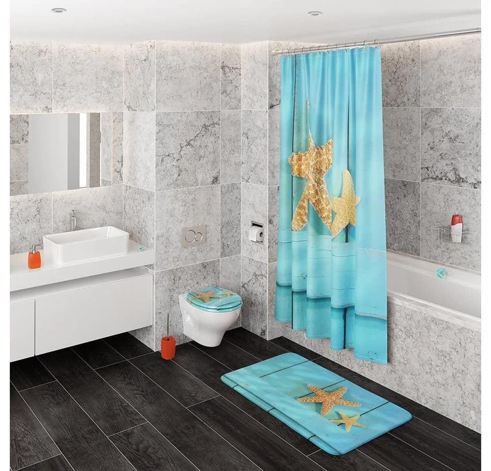 Sanilo Badematte Starfish 50x80 cm rutschfest waschbar - Bild 3