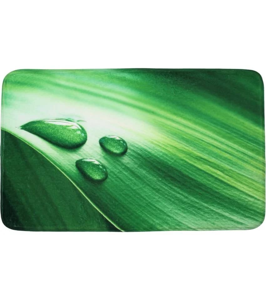 Sanilo Badematte Green Leaf, rutschhemmend, Polyester, 50 x 80 cm - Bild 2