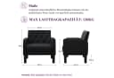 GRAVFORCE Ohrensessel Modern Polstersessel Schwarz Bild 1