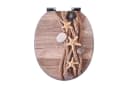Elegear WC-Sitz Mehrere Stile, Toilettendeckel mit Soft-Close-Mechanismus, einfache Montage, MDF, abnehmbar, Quick-Release Bild 2